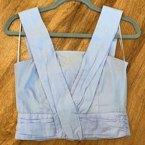 Zara Blue Crop Top